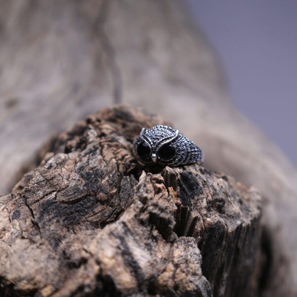 Black Owl Ring