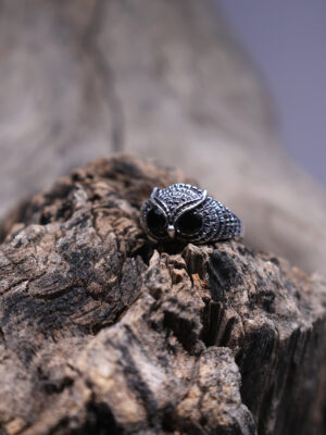 Black Owl Ring