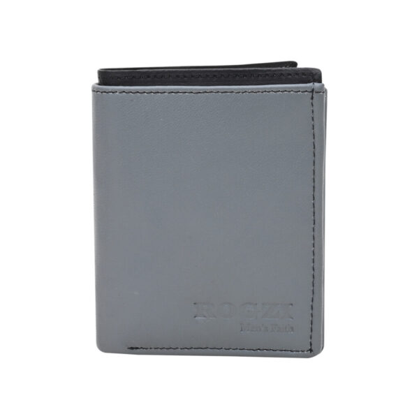 Men's Kingdom Leather Wallet (Grey)