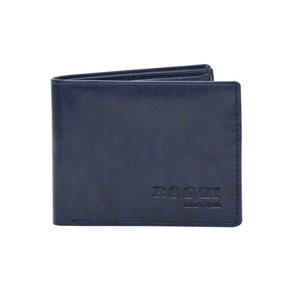 Classic Men's Leather Wallet (Dark Blue)