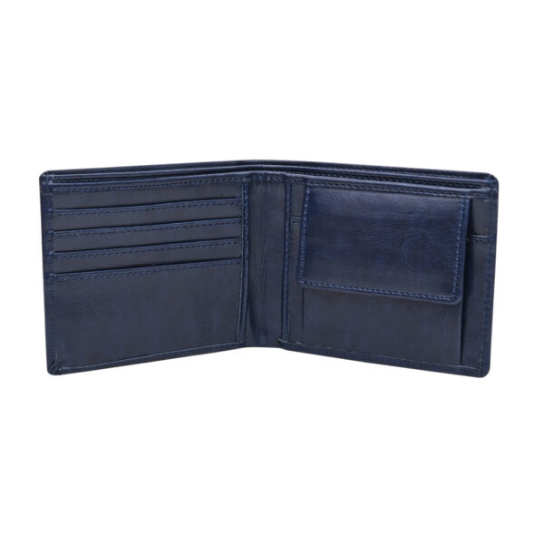 Classic Men's Leather Wallet (Dark Blue)