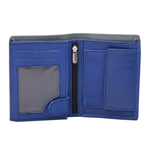 Men's Kingdom Leather Wallet (Blue)