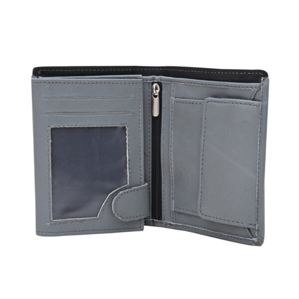 Men's Kingdom Leather Wallet (Grey) | RFID - Image 4