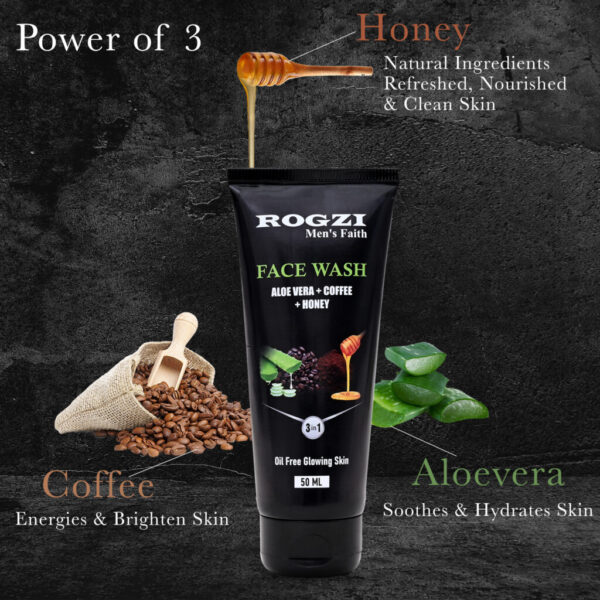 Rogzi Aloe Vera+ Coffee+ Honey Face Wash (50 ml)