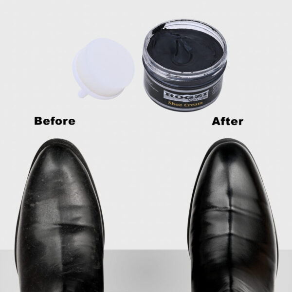 Rogzi Shoe Cream With Applicator Black (60g)