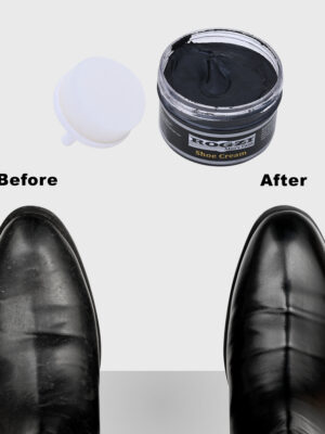 Rogzi Shoe Cream With Applicator Black (60g)