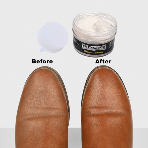 Rogzi Shoe Cream With Applicator Natural (60g)