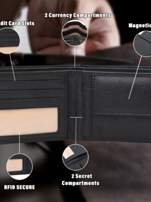 Majestic Leather Wallet (Black) | RFID