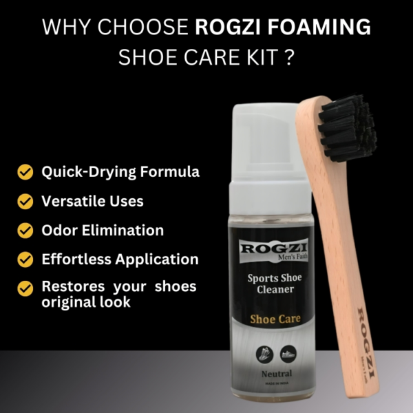 Rogzi Sports Shoe Cleaner Foaming Spray (150ml) - Image 3