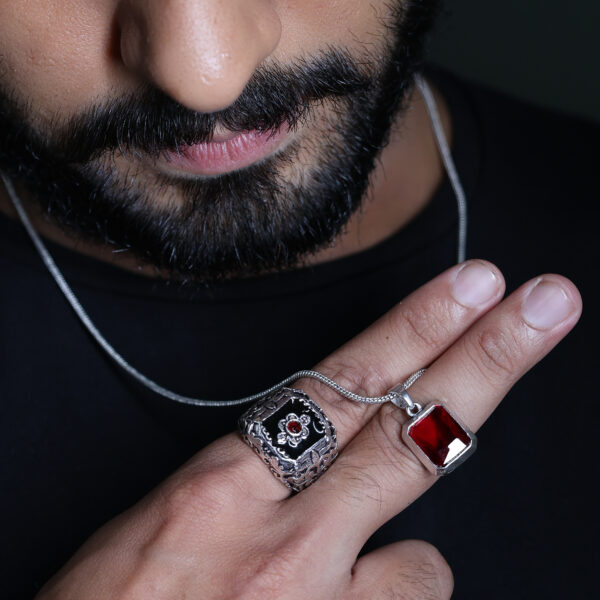 Red Zenith Ring & Pendant (Combo) - Image 4