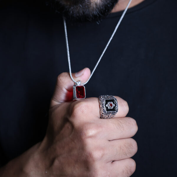 Red Zenith Ring & Pendant (Combo) - Image 5