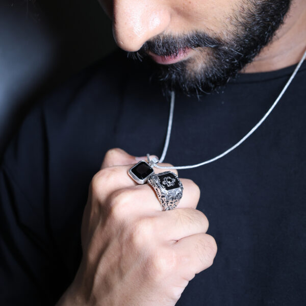 Black Zenith Ring & Pendant (Combo) - Image 5