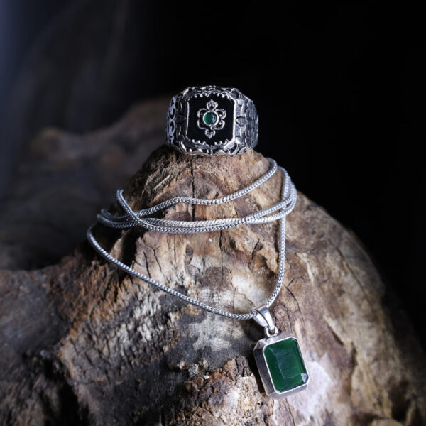 Green Zenith Ring & Pendant (Combo)