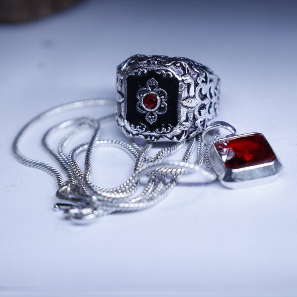 Red Zenith Ring & Pendant (Combo)