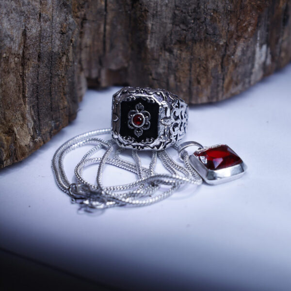 Red Zenith Ring & Pendant (Combo)