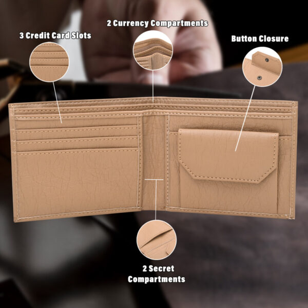 Regal Faux Leather Wallet (TAN) | RFID